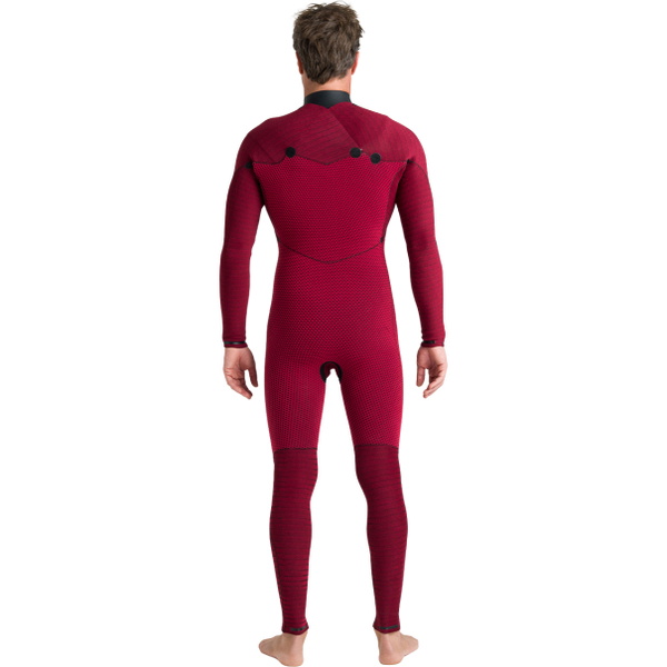 2026 C-Skins Mens Nuwave Wired 4/3mm Chest Zip Wetsuit CWI43MC - Meteor / Black / Blue